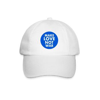 Make love not war - Baseball Cap - white/white - Front
