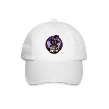 Witch's Brew – Mystic Witch Cat - Baseball Cap - white/white - Front