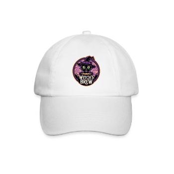 Witch's Brew – Mystic Witch Cat - Baseball Cap - white/white - Front