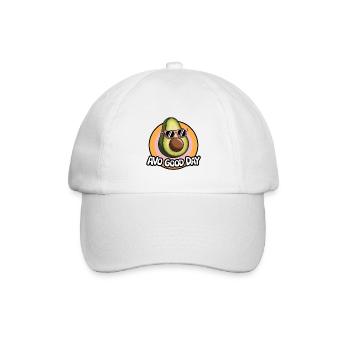 Avo Good Day – Lustige Avocado Cartoon - Baseballkappe - Weiß/Weiß - Vorne