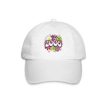 Hippi 20 Ans Femme Anniversaire 2006 - Casquette classique - blanc/blanc - Devant