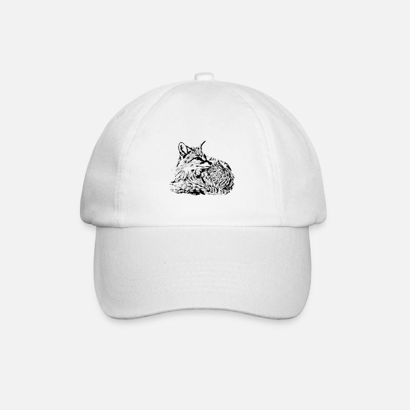 Fuchs - Baseballkappe - Weiß/Weiß