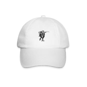 T-Rex - Baseballkappe - Weiß/Weiß - Vorne