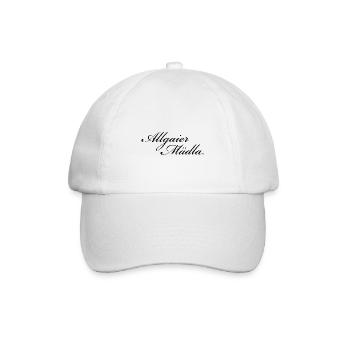 Allgaier Mädla - Allgäuer Design für Frauen - Baseballkappe - Weiß/Weiß - Vorne