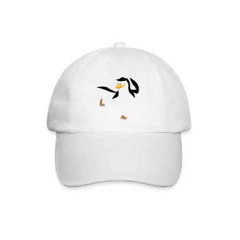 Pinguin macht Karate Sport - Baseballkappe - Weiß/Weiß - Vorne