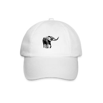 elephant - Baseball Cap - white/white - Front