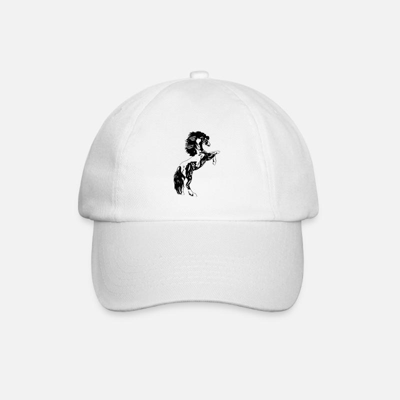 stallion - Baseball Cap - white/white