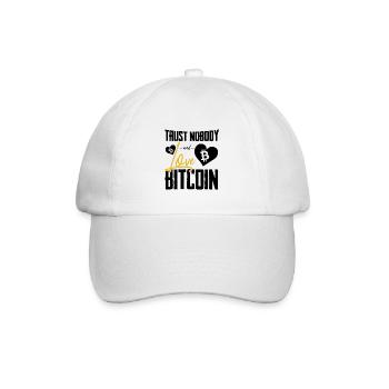 Bitcoin - Baseballkappe - Weiß/Weiß - Vorne