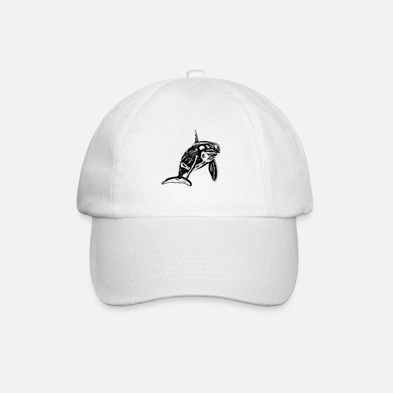 Orca - Baseballkappe - Weiß/Weiß