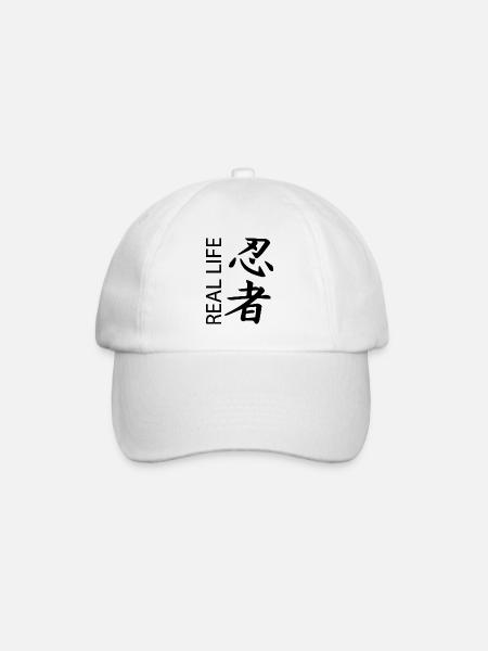 Real Life Ninja Shirt Ninja Warrior - Casquette classique - blanc/blanc