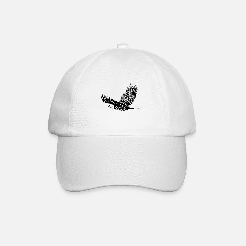 Adler - Baseballkappe - Weiß/Weiß