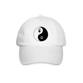 Dog Human Imprint - Baseball Cap - white/white - Front