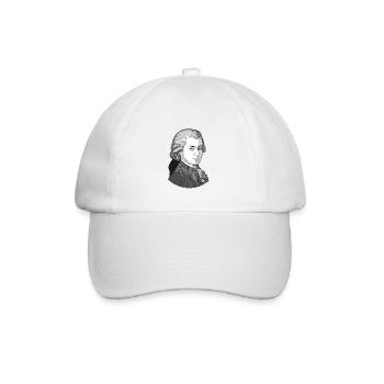 Wolfgang Amadeus Mozart - Baseballkappe - Weiß/Weiß - Vorne