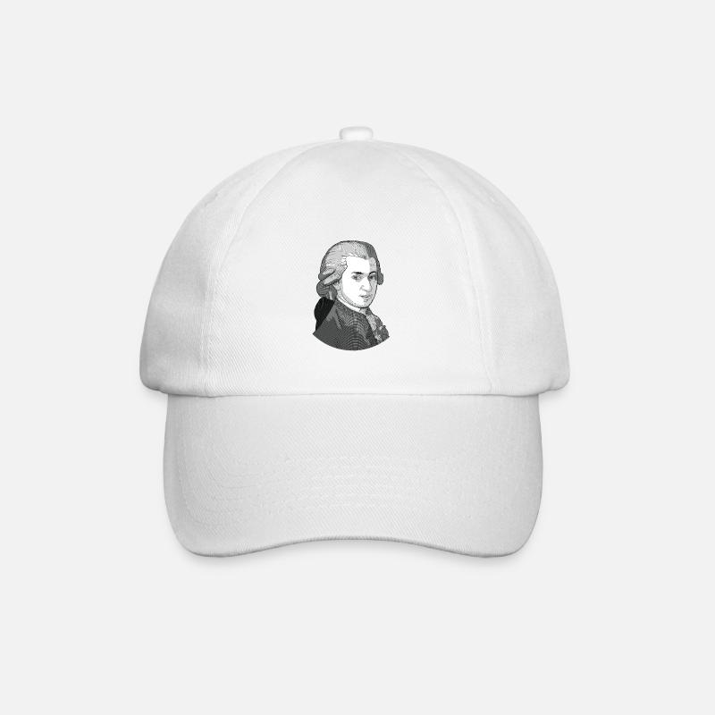 Wolfgang Amadeus Mozart - Casquette classique - blanc/blanc