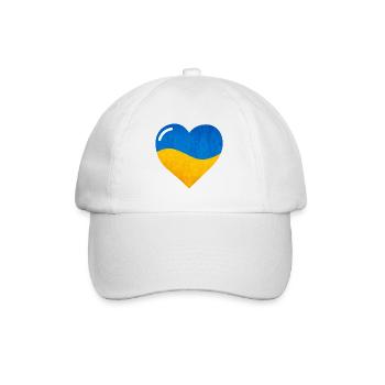 The Flag Of Ukraine, Ukrainian flag - Baseballkappe - Weiß/Weiß - Vorne