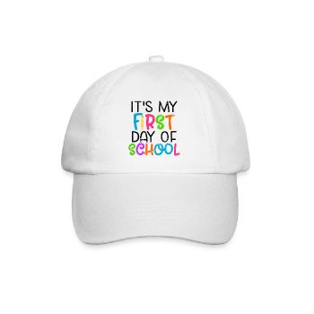 MEIN ERSTER SCHULTAG SCHULE EINSCHULUNG ABC MOTIVE - Baseballkappe - Weiß/Weiß - Vorne