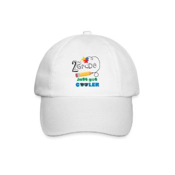 ZWEITE KLASSE COOL SCHULANFANG SCHULTAG ABC SPRUCH - Baseballkappe - Weiß/Weiß - Vorne