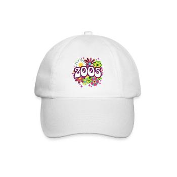Fête Anniversaire Femme 2005 18 Ans Anniversaire - Casquette classique - blanc/blanc - Devant