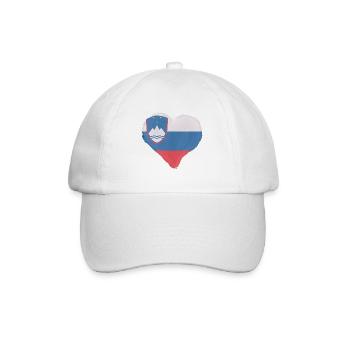 Slovenia Flag Balkan Slovenian Flag Vintage - Baseball Cap - white/white - Front