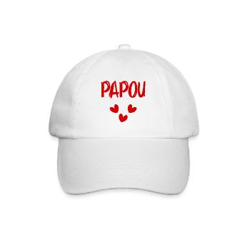 PAPA. FÊTE DES PÈRES. BONNE FÊTE PAPA. BONNE FÊTE - Casquette classique - blanc/blanc - Devant
