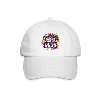 Fin Année Scolaire Vacances Été Enseignant - Casquette classique - blanc/blanc - Devant