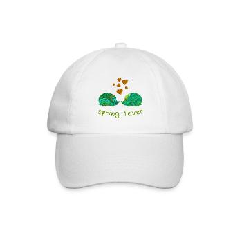 igel e 71 frühling liebe - Baseballkappe - Weiß/Weiß - Vorne
