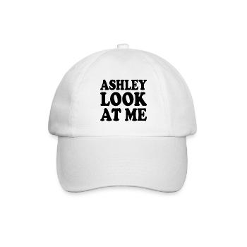 Ashley look at me - Baseball Cap - white/white - Front