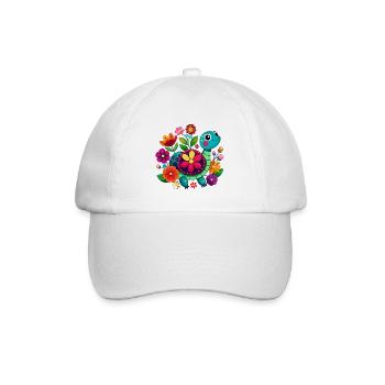 Petite tortue joyeuse - Casquette classique - blanc/blanc - Devant