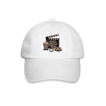Stories Matter, Popcorn Helps - Baseball Cap - white/white - Front