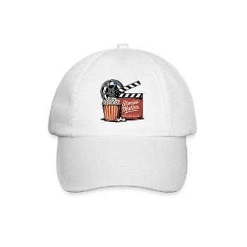 Stories Matter, Popcorn Helps - Baseball Cap - white/white - Front