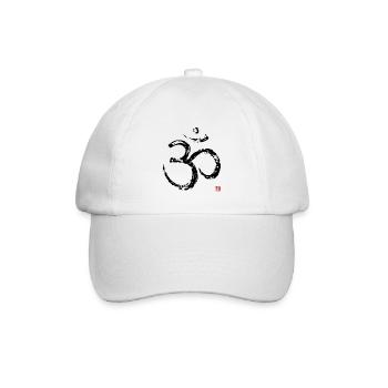 OM painting Black - Baseballkappe - Weiß/Weiß - Vorne