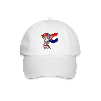 Croatia Rabbit - Baseball Cap - white/white - Front