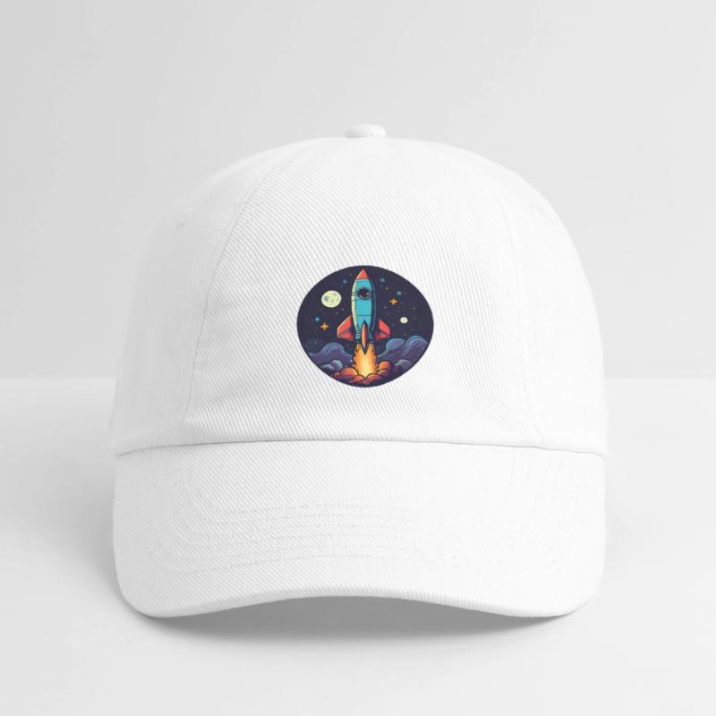 Fusée spatiale. Fusée dessin mignon. Logo de fusée Casquette classique