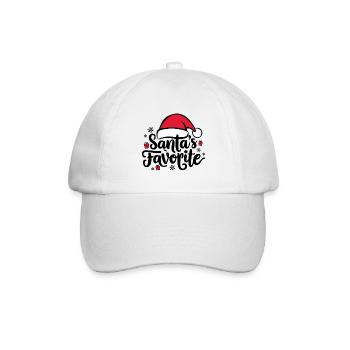 Santas Favorite – Weihnachtsmann-Mütze - Baseballkappe - Weiß/Weiß - Vorne