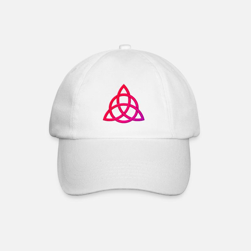 Triquetra avec cercle - Casquette classique - blanc/blanc