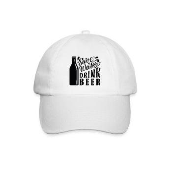 Save Water Drink Beer - Baseball Cap - white/white - Front
