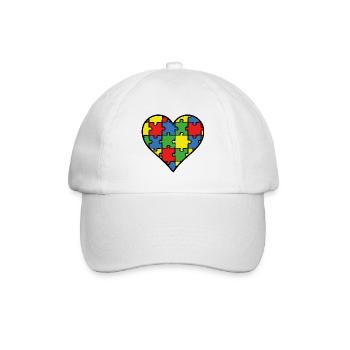 Autism Awareness - Baseball Cap - white/white - Front
