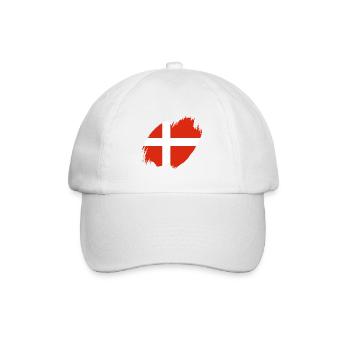 Denmark Flag Scandinavia Danish Flag Travel - Baseball Cap - white/white - Front