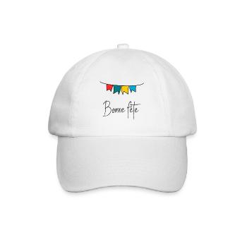 MAMAN. FÊTE DES MÈRES. BONNE FÊTE MAMAN. FÊTE - Casquette classique - blanc/blanc - Devant