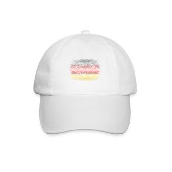 Germany Flag German Flag Used Look Homeland - Baseball Cap - white/white - Front