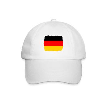 Drapeau de l’Allemagne Drapeau allemand Used Look Home - Casquette classique - blanc/blanc - Devant