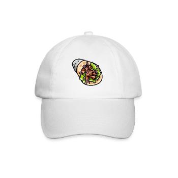 Lahmacun Döner Kebab Dürüm Yufka Sandwich Chou Rouge - Casquette classique - blanc/blanc - Devant