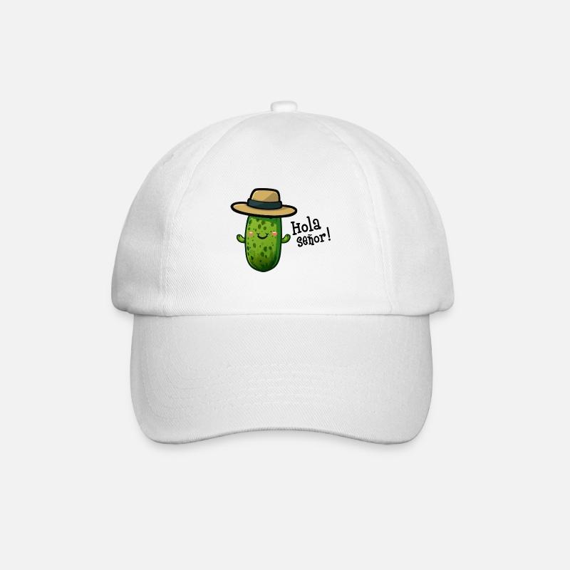 Cornichon avec chapeau - Casquette classique - blanc/blanc