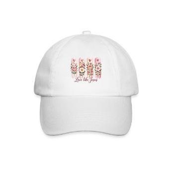 Love Flower Love Like Jesus Marriage - Baseball Cap - white/white - Front