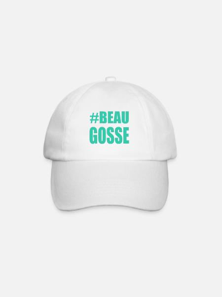 BEAU GOSSE. PAPA. HUMOUR. HOMME. MEC. FÊTE - Casquette classique - blanc/blanc