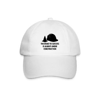 La route du succès est toujours en construction - Casquette classique - blanc/blanc - Devant