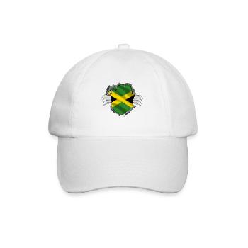 Drapeau jamaïcain Drapeau jamaïcain Jamaïque Vintage - Casquette classique - blanc/blanc - Devant