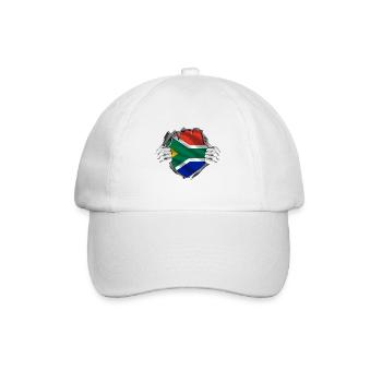 Afrique du Sud Drapeau Afrique Afrique Afrique du Sud - Casquette classique - blanc/blanc - Devant