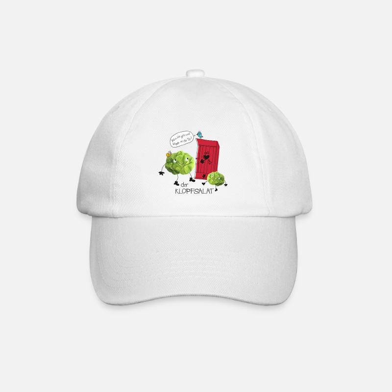 Klopfsalat - Baseballkappe - Weiß/Weiß