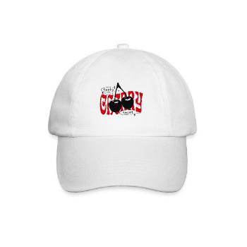Cerises douces Trendy Cherry Streetwear - Casquette classique - blanc/blanc - Devant